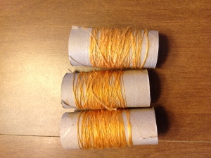 Silk thread to ply later
